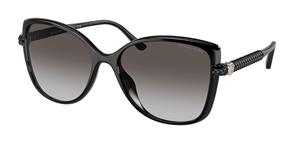MICHAEL KORS MK2181U | Damen-Sonnenbrille | Butterfly | Fassung: Kunststoff Schwarz | Glasfarbe: Grau