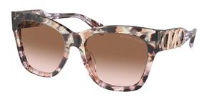 MICHAEL KORS MK2182U | Damen-Sonnenbrille | Butterfly | Fassung: Kunststoff Rosa | Glasfarbe: Braun