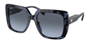 MICHAEL KORS MK2183U | Damen-Sonnenbrille | Eckig | Fassung: Kunststoff Blau | Glasfarbe: Grau / Blau