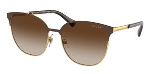 RALPH RA4140 | Damen-Sonnenbrille | Browline | Fassung: Kunststoff Braun | Glasfarbe: Braun