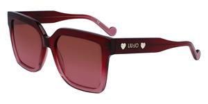 LIU JO LJ771S | Damen-Sonnenbrille | Butterfly | Fassung: Kunststoff Rot | Glasfarbe: Braun