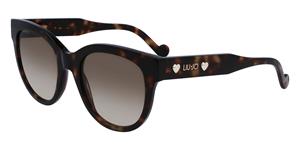 LIU JO LJ772S | Damen-Sonnenbrille | Butterfly | Fassung: Kunststoff Havanna | Glasfarbe: Braun