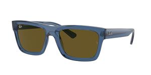 RAY-BAN RB4396 | Unisex-Sonnenbrille | Eckig | Fassung: Kunststoff Blau | Glasfarbe: Braun