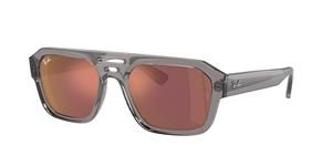 Ray-Ban Corrigan RB4397 - Hoekig Grijs Spiegel glazen