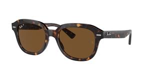 Ray-Ban Erik RB4398 Zonnebril - Vierkant Havana - Glazen met sterkte beschikbaar