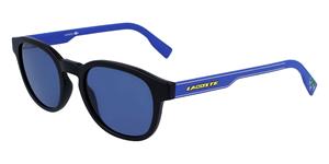 Lacoste Unisex Lacoste Holiday Sonnenbrille aus Kunststoff - MATTE BLACK 