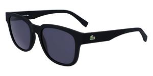 LACOSTE L982S | Unisex-Sonnenbrille | Eckig | Fassung: Kunststoff Schwarz | Glasfarbe: Grau