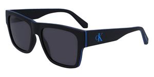 CALVIN KLEIN CKJ23605S | Herren-Sonnenbrille | Eckig | Fassung: Kunststoff Schwarz | Glasfarbe: Grau