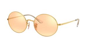 Ray-Ban Oval 1970 Mirror Evolve RB1970 - Rechthoekig Goud Spiegel glazen