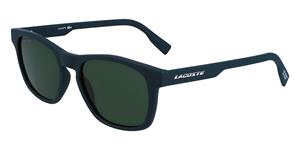 LACOSTE L988S | Unisex-Sonnenbrille | Eckig | Fassung: Kunststoff Grün | Glasfarbe: Grün