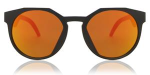 OAKLEY OO9464 HSTN | Herren-Sonnenbrille | Eckig | Fassung: Kunststoff Grau | Glasfarbe: Orange