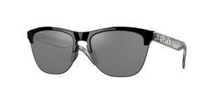 OAKLEY OO9374 FROGSKINS LITE | Unisex-Sonnenbrille | Oval | Fassung: Kunststoff Schwarz | Glasfarbe: Grau