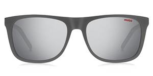 HUGO HG 1194/S | Herren-Sonnenbrille | Eckig | Fassung: Kunststoff Grau | Glasfarbe: Grau