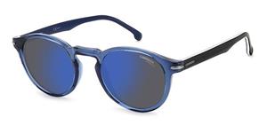 CARRERA 301/S | Unisex-Sonnenbrille | Rund | Fassung: Kunststoff Blau | Glasfarbe: Blau