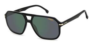CARRERA 302/S | Herren-Sonnenbrille | Pilot | Fassung: Kunststoff Schwarz | Glasfarbe: Grün