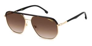 CARRERA 304/S | Herren-Sonnenbrille | Pilot | Fassung: Kunststoff Goldfarben | Glasfarbe: Braun