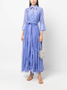 Baruni Mary ruffle-detailed maxi dress - Blauw