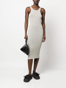 Rick Owens Ribgebreide midi-jurk - Beige