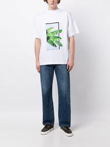 BLUE SKY INN leaf-print cotton T-shirt - Wit