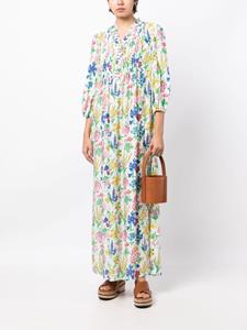 DVF Diane von Furstenberg Layla floral-print maxi dress - Wit