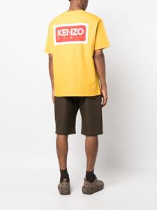 Kenzo logo-patch cotton T-shirt - Geel