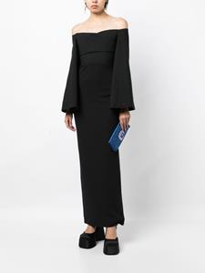 Solace London Eliana maxi-jurk met wijde mouwen - Zwart