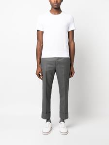 Thom Browne T-shirt met logopatch - Wit