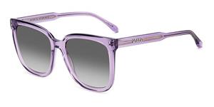 ISABEL MARANT IM 0123/S | Damen-Sonnenbrille | Eckig | Fassung: Kunststoff Lila | Glasfarbe: Grau