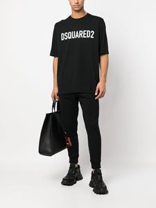 Dsquared2 T-shirt met logoprint - Zwart