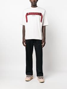 Lanvin Curb Lace logo-embroidered T-shirt - Grijs