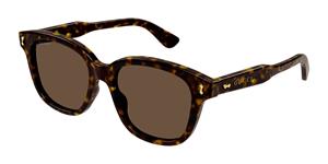 GUCCI GG 1264 S | Herren-Sonnenbrille | Eckig | Fassung: Kunststoff Havanna | Glasfarbe: Braun