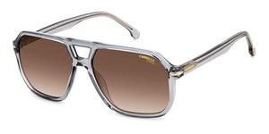 CARRERA 302/S | Herren-Sonnenbrille | Eckig | Fassung: Kunststoff Grau | Glasfarbe: Braun
