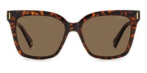 POLAROID PLD 6192/S | Damen-Sonnenbrille | Butterfly | Fassung: Kunststoff Havanna | Glasfarbe: Braun