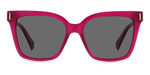 POLAROID PLD 6192/S | Damen-Sonnenbrille | Butterfly | Fassung: Kunststoff Rosa | Glasfarbe: Grau