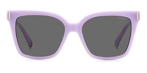 POLAROID PLD 6192/S | Damen-Sonnenbrille | Butterfly | Fassung: Kunststoff Lila | Glasfarbe: Grau