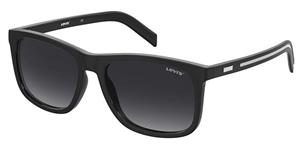 LEVIS LV 5025/S | Herren-Sonnenbrille | Eckig | Fassung: Kunststoff Schwarz | Glasfarbe: Grau