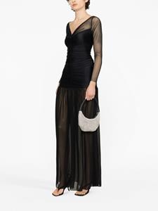 Atu Body Couture ruched tulle gown - Zwart