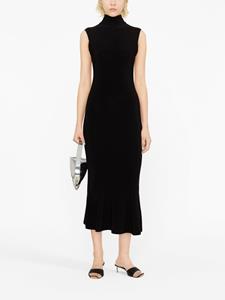Norma Kamali high-neck sleeveless dress - 001 BLACK