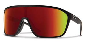 SMITH BOOMTOWN | Ski-Sonnenbrille | Herren | Fassung: Kunststoff Schwarz | Glasfarbe: Rot