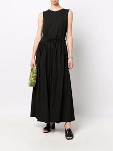 MM6 Maison Margiela Maxi-jurk met contrasterende stiksels - Zwart