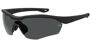 UNDER ARMOUR UA YARD PRO | Unisex-Sonnenbrille | Monoscheibe | Fassung: Kunststoff Schwarz | Glasfarbe: Grau