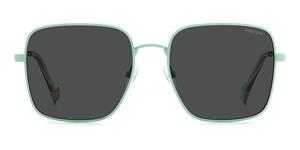 POLAROID PLD 6194/S/X | Damen-Sonnenbrille | Eckig | Fassung: Kunststoff Blau | Glasfarbe: Braun