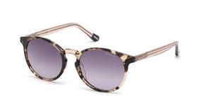 GANT GA7110 | Damen-Sonnenbrille | Panto | Fassung: Kunststoff Havanna | Glasfarbe: Lila