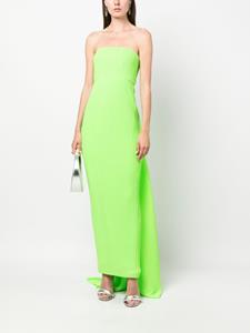 Solace London pleated strapless maxi dress - Groen