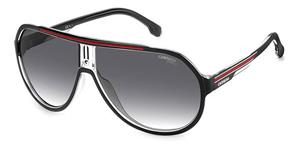 CARRERA 1057/S | Herren-Sonnenbrille | Browline | Fassung: Kunststoff Schwarz | Glasfarbe: Grau