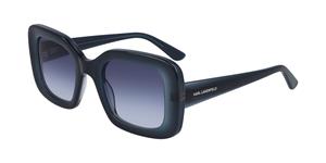 KARL LAGERFELD KL6013S | Damen-Sonnenbrille | Eckig | Fassung: Kunststoff Blau | Glasfarbe: Blau