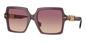 VERSACE VE4441 | Damen-Sonnenbrille | Eckig | Fassung: Kunststoff Lila | Glasfarbe: Braun