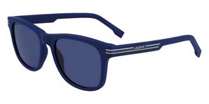 LACOSTE L995S | Unisex-Sonnenbrille | Eckig | Fassung: Kunststoff Blau | Glasfarbe: Blau