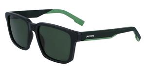 LACOSTE L999S | Unisex-Sonnenbrille | Eckig | Fassung: Kunststoff Grün | Glasfarbe: Grün