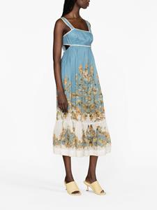 ZIMMERMANN Maxi-jurk met bloemenprint - Blauw